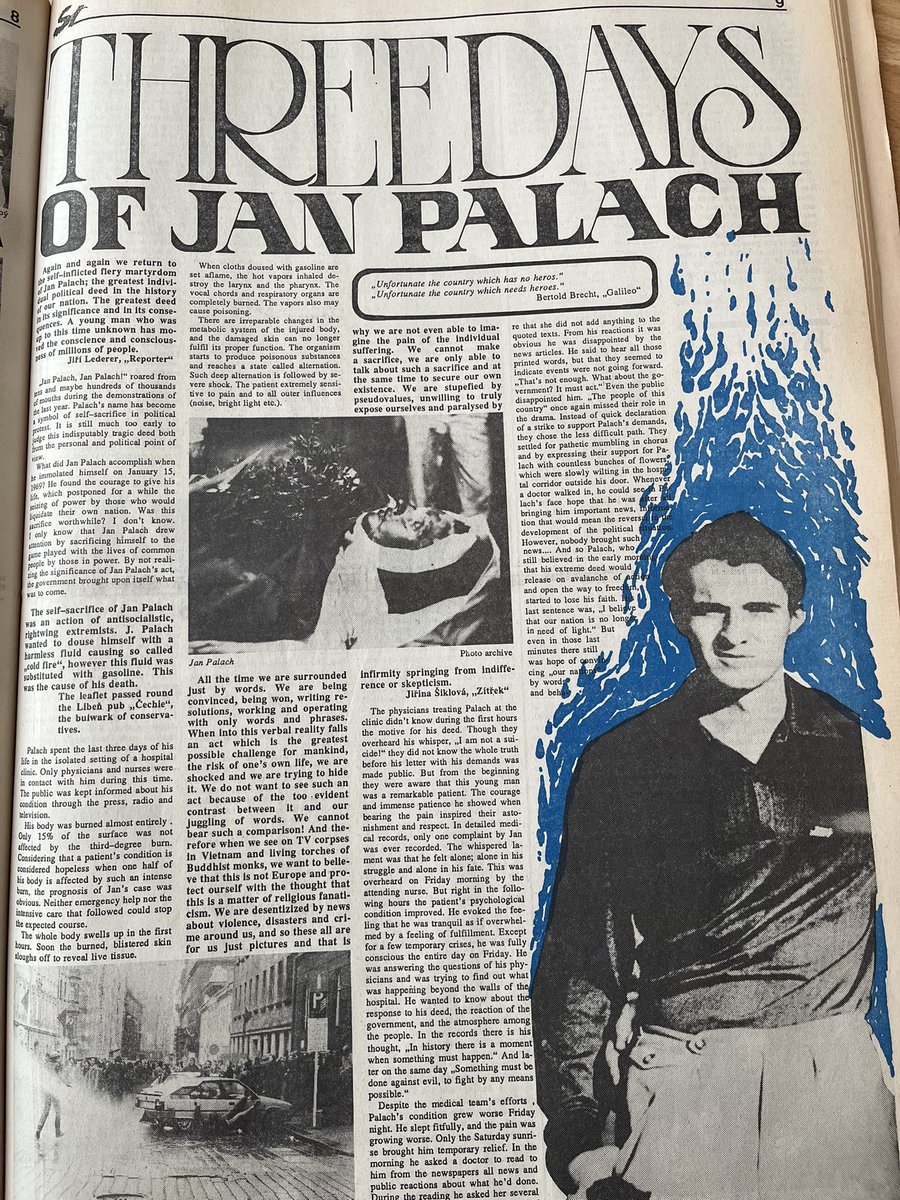 Před 35 lety jsme vydali Studentské listy v angličtině💥✌️nejlepší texty, rozhovory, historické články 🤷‍♂️ vlasovce &amp; osvobozeni 🇺🇸 1945 🫡 Ginsberga &amp; Majáles 🎭 okupaci 1968 &amp; Palacha 1969 😢 Formana 🏆 Magora-Jirouse 💪 Plastic People of the Universe 🎷Bittmana &amp; dezinformace