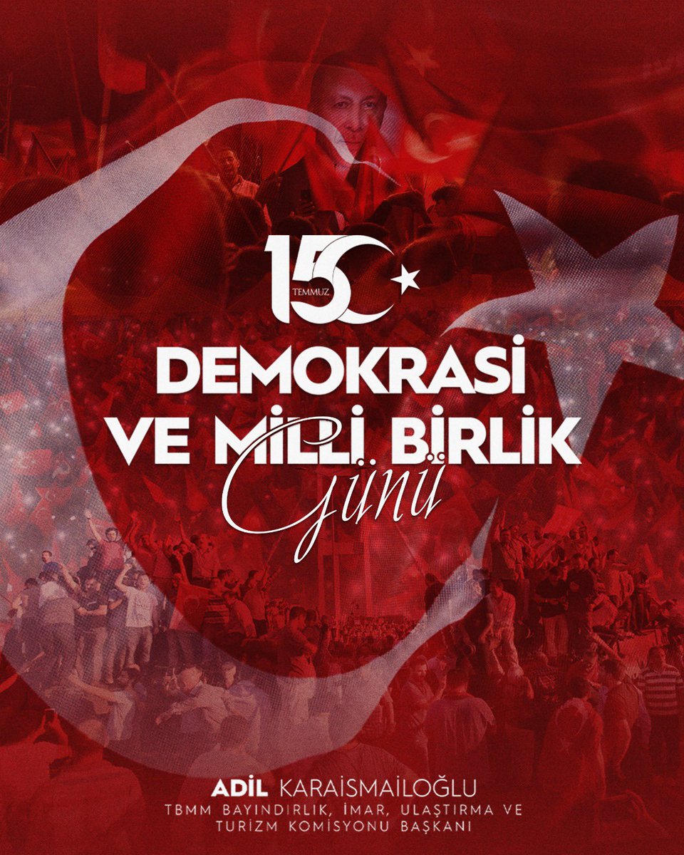 15 Temmuz gecesi milletimizin ortaya koyduğu yüce irade, Türkiye Cumhuriyeti’nin anayasal düzenine ve demokratik yapısına sahip çıktığını açık şekilde göstermiş, cuntacıların kirli hesaplarını boşa çıkarmış, milli iradeye pranga vurulmasına izin vermemiştir.

Cumhurbaşkanımız Sn.