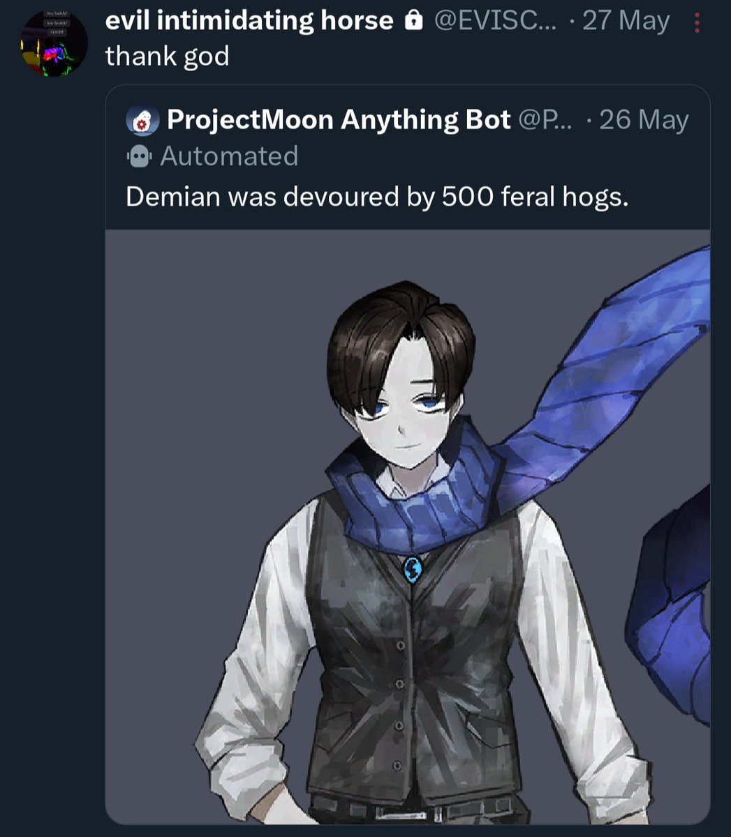 a lot of it is just project moon ranting that I've now moved to my alt