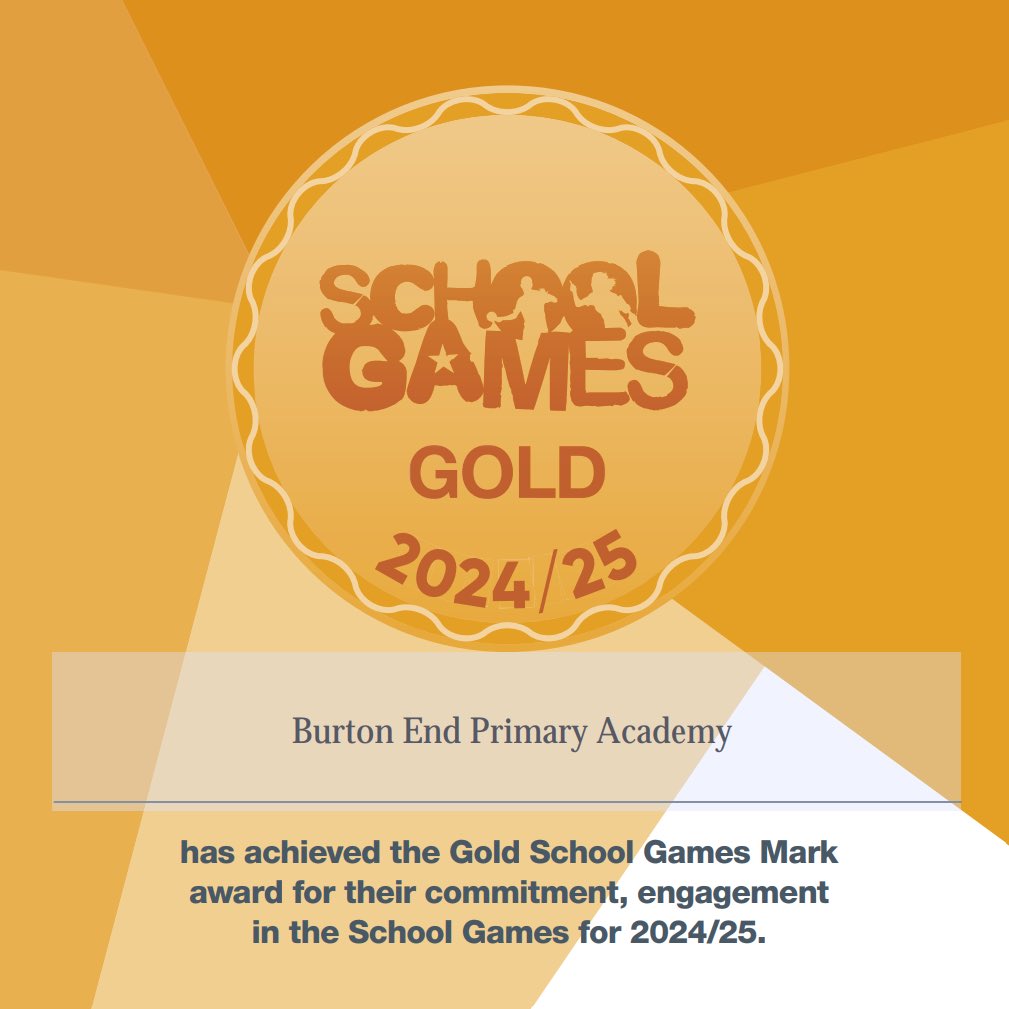 We are delighted to announce we have achieved the GOLD School Games Mark for 2024/2025 a fantastic achievement!