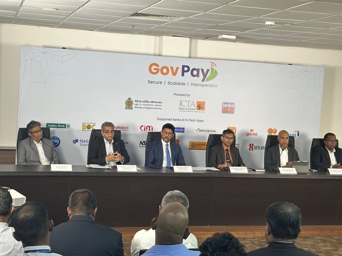🚀 GovPay Press Conference - 50+ institutions, 60m+ digital payments &amp; islandwide traffic fine roll out + more updates. 

Since its official launch in February 2025, GovPay — Sri Lanka’s government digital payment platform — has onboarded over 50+ public sector organisations,