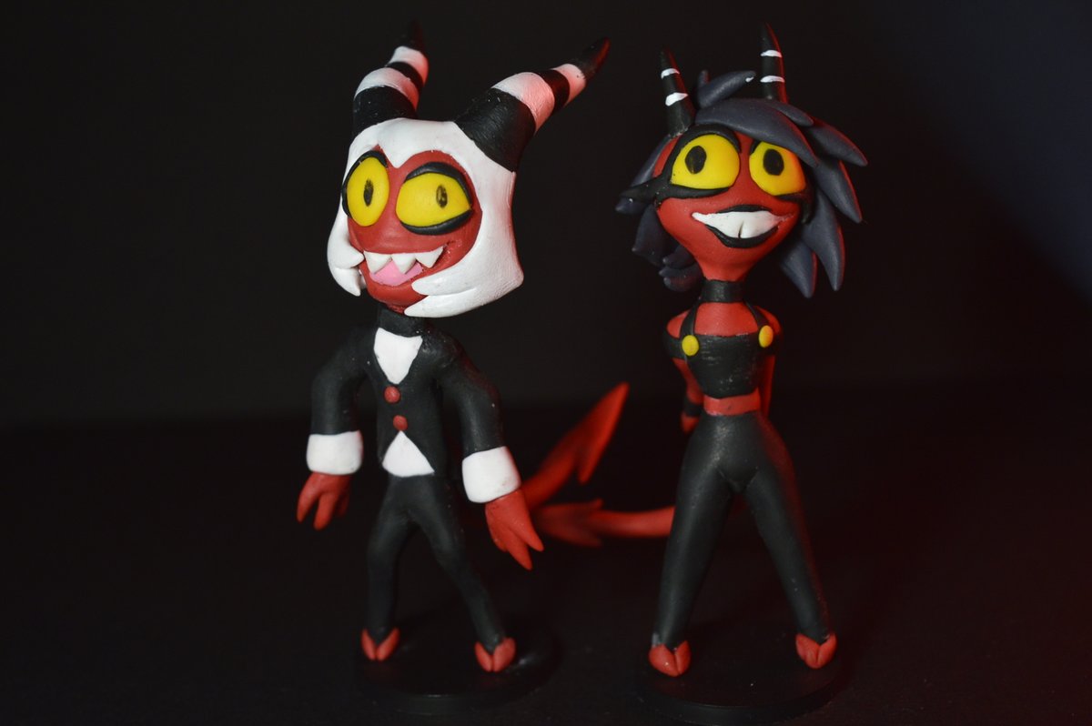 CrosslineAnima1's tweet photo. #helluvaboss #millie #moxxie #chibistyle #cernitclay #clayart #clayartist #fanart #imp https://t.co/h9rItD5gW6