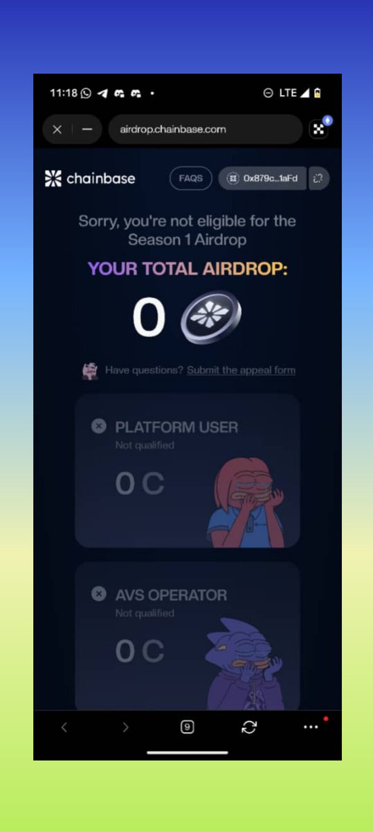 ⓧ XL. (@sopuru042) on Twitter photo Imagine getting outworked by Binance Alpha users simply by creating trading volumes on binance DEX.
Even with the <a href="/ChainbaseHQ/">Chainbase (💜,💛)</a> SBT i still got nothing.
Check if you got anything:- airdrop.chainbase.com Imagine getting outworked by Binance Alpha users simply by creating trading volumes on binance DEX.
Even with the <a href="/ChainbaseHQ/">Chainbase (💜,💛)</a> SBT i still got nothing.
Check if you got anything:- airdrop.chainbase.com