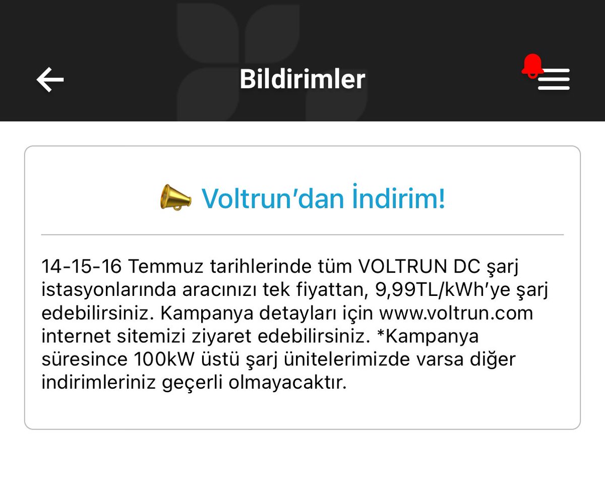 İstanbul boş olunca Elektirik Şarja indirim gelmiş.