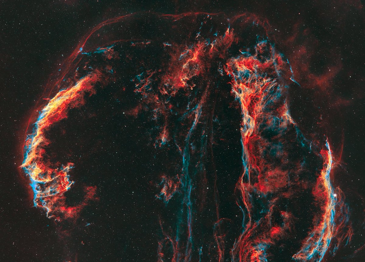 DerekFoster's tweet image. Cygnus Loop imaged using Redcat 51 and @QHYCCD 268m camera. 10 hours of Ha-Oiii data. #astrophotograhy