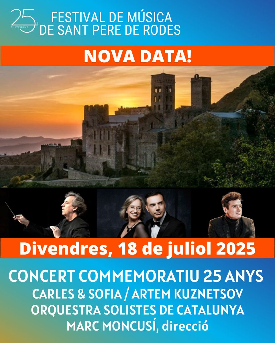 Encara ets a temps de venir a escoltar el 1r. Concert de #Chopin de mans d'Artem Kuznetsov i l'estrena de "La Cripta" de <a href="/carlotabaldris/">Carlota Baldris</a> de mans de <a href="/CarlesandSofia/">Carles&SofiaPianoDuo</a> 
Tots dirigits per <a href="/MarcMoncusi/">Marc Moncusí</a> 
T'hi apuntes? Divendres!
festivalsantpere.com
<a href="/elportdelaselva/">El Port de la Selva</a> <a href="/CostaBravaFesti/">CostaBravaGiFestivals</a>