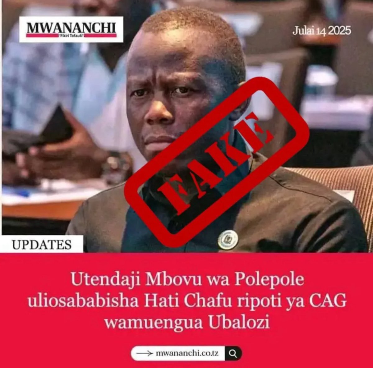 Polepole kwanza ameweka REKODI kama balozi wa kwanza kujiuzulu tangu nchi ipate UHURU. AIBU hii kwa mamaenu.

Aliyoyaandika yanathibitisha mengi ambayo tumekuwa tukipigia kelele hasa kukosekana kwa HAKI kwenye Taifa. Udiktekta wa IDI AMINI MAMA.

CHAWA wamepagawa na kuanza