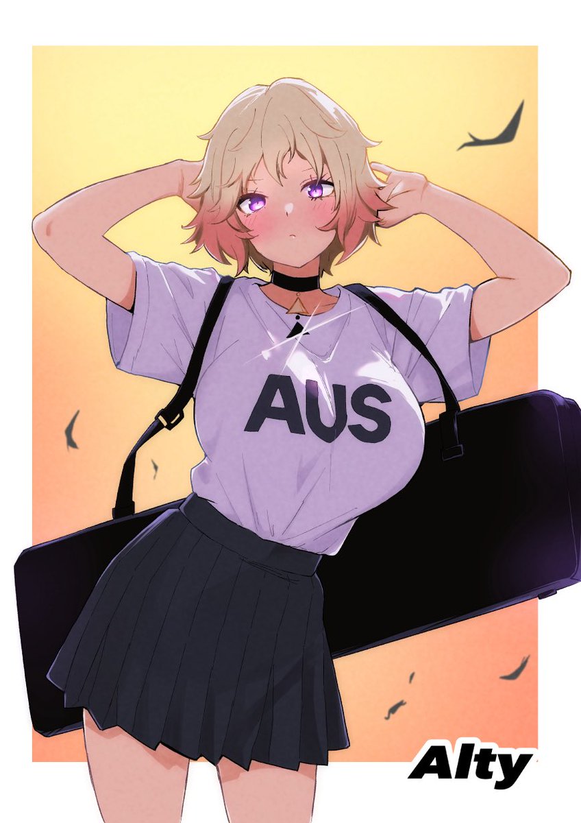 「AUSのAlty(学パロ) #アークナイツ」|ヘカトンのイラスト