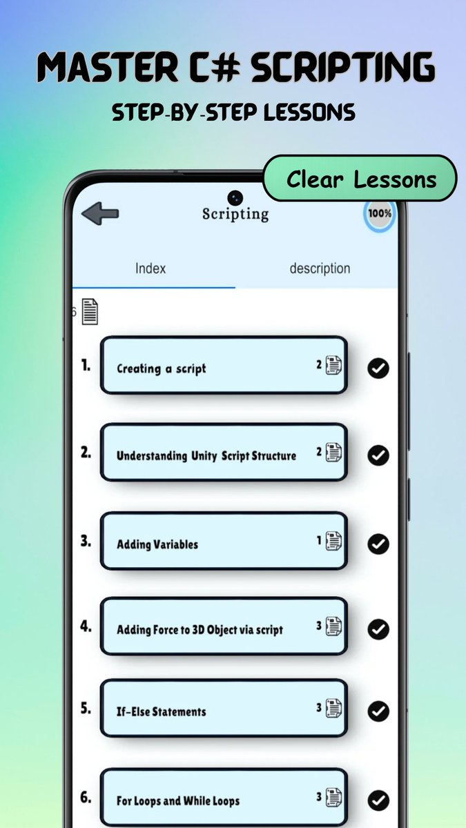 Learn_Unity_App's tweet image. Wanna learn game dev for free — right from your phone? 🎮📱
 Learn Unity in 30 Days is a mobile app with step-by-step lessons, videos, and assets to follow along
No fluff, just real Unity skills

Available on Google Play and App Store