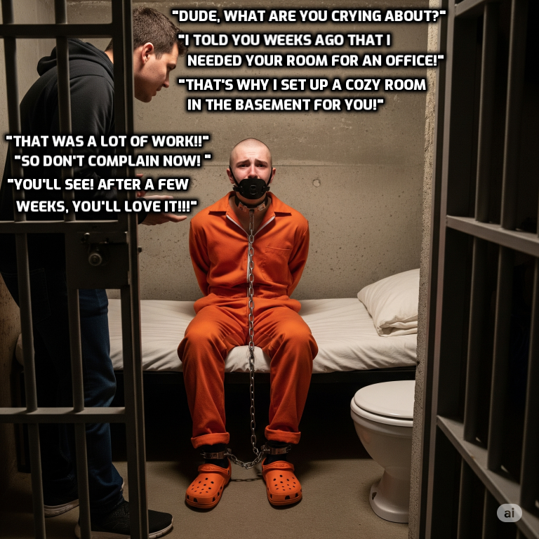 StrictlyBound86's tweet photo. His room was needed for other things... https://t.co/QjFRkqrXKQ