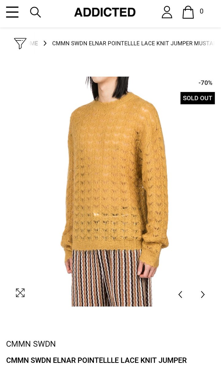taedailypraise's tweet image. Addicted CMMN SWDN jumper that Taehyung wore in his Weverse live has SOLD OUT
