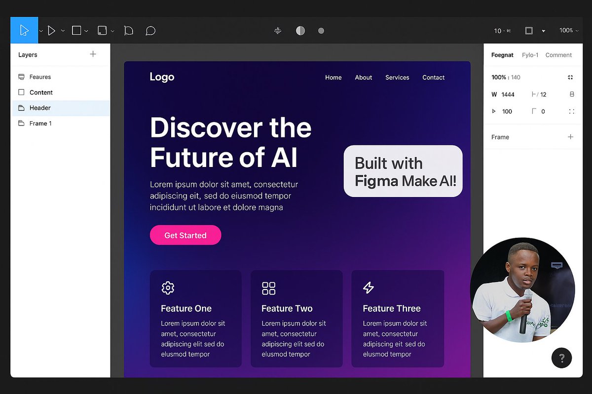 BraaYooh_G_Host's tweet image. Just turned a sketch into a FULL landing page in @figma using @OpenAI prompts! 

🚀 Figma Make is changing the game  design, code, publish, all in one. 

Try it &amp;amp; share your UI! 

#FigmaMake #DesignToCode #Figma