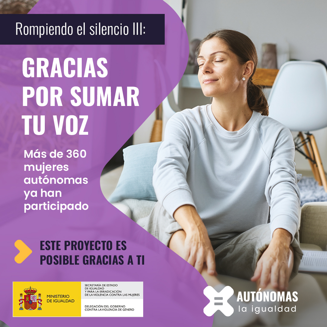 A todas las que os tomasteis el tiempo para responder: GRACIAS. 💜 Nos habéis ayudado a poner palabras y datos a una realidad muchas veces ignorada.

Seguimos trabajando para que el cuidado y la conciliación no recaigan siempre sobre las mismas.
#UATAE #AutónomasPorLaIgualdad