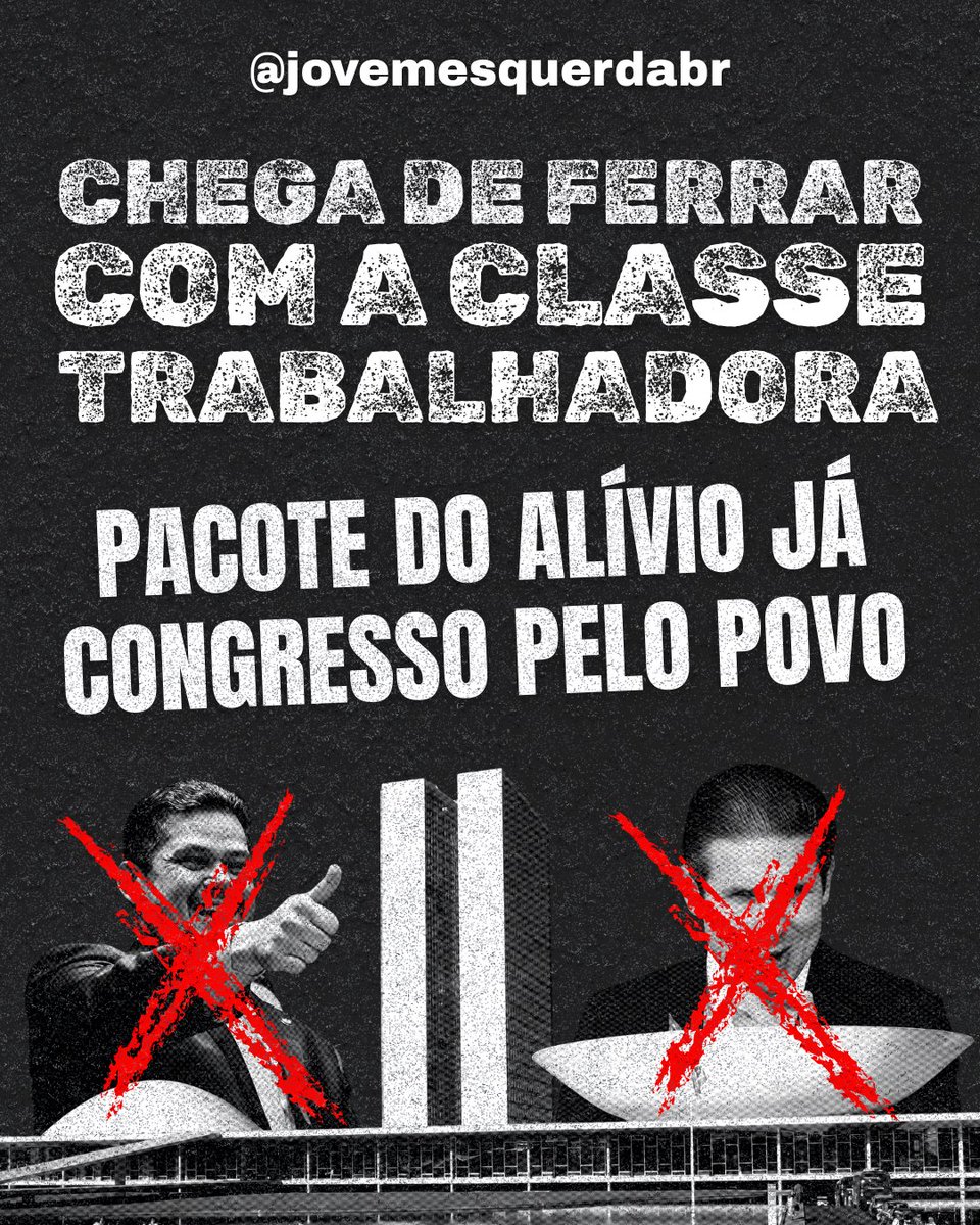 jovemesquerdabr's tweet image. 🚨 ATENÇÃO MILITÂNCIA 🚨 

Retuitem bastante, nosso congresso precisa parar de ferrar com a classe trabalhadora!

PACOTE DO ALÍVIO JÁ 
CONGRESSO PELO POVO 

Assine já o manifesto: vezdopovo.com