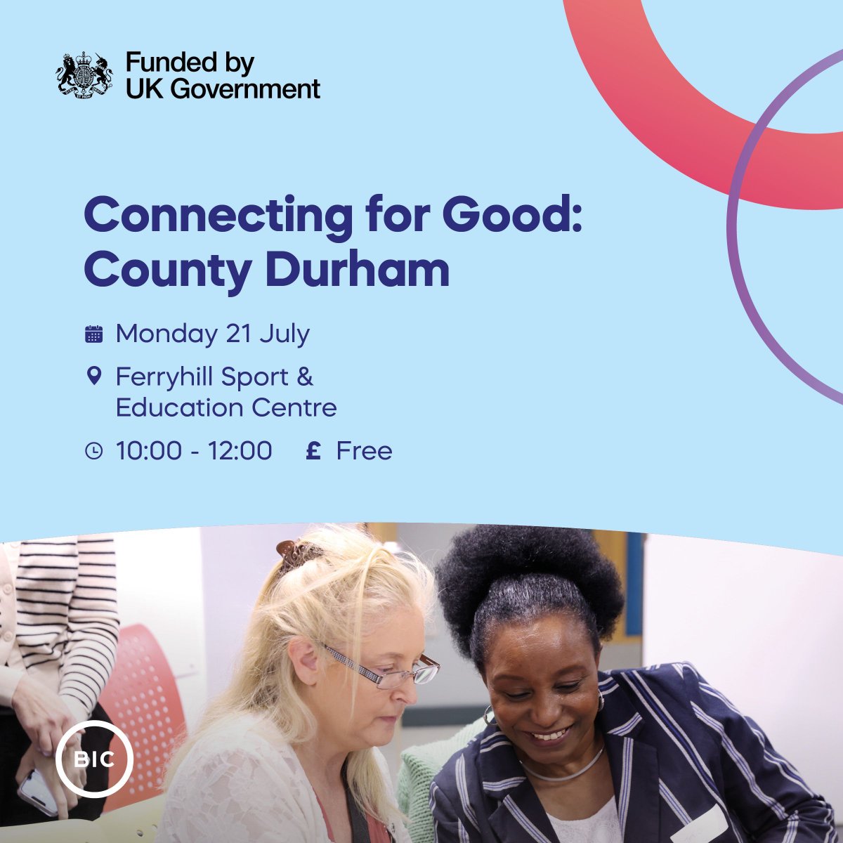 Calling all County Durham social enterprises!

Join us for our next Connecting for Good event - a relaxed morning of idea-sharing, networking &amp; community impact 💡🤝

Led by Social Enterprise Adviser Anthony McDermott.

Book free: ne-bic.co.uk/events/connect…