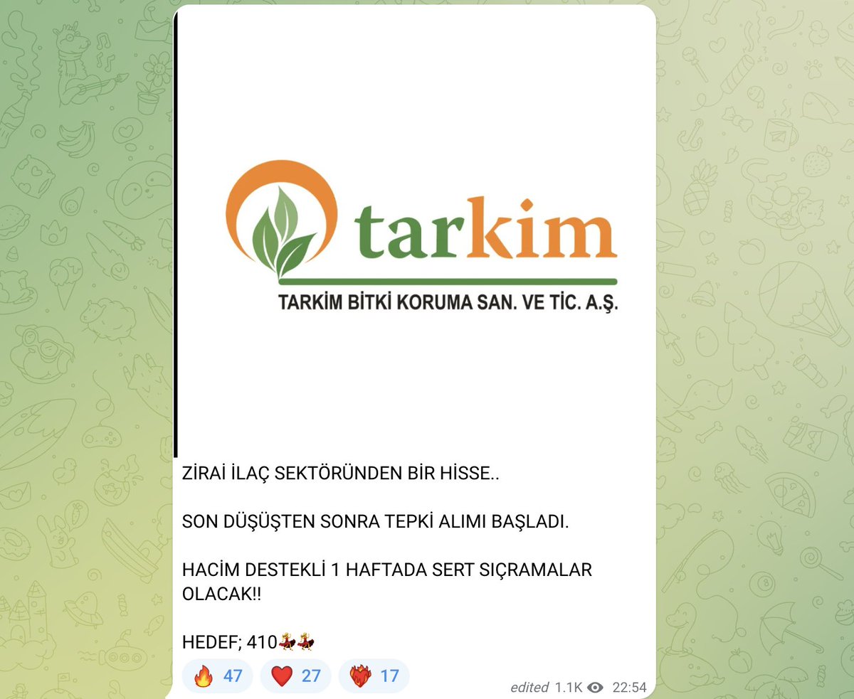 #TARKM 

1 Hafta bile olmadı!

Size sert sıçramalar olabilir demiştim.
Haftaya TAP başlayan hisseler arasındaa.

Bugün %6 yaptı ve devamı gelecek.
SEVGİ SAYGIN PORTFÖYÜNDE GERÇEKTEN ÜZÜLEN VAR MII?

YENİ PORTFÖY GELİYOOOR❤️
#BİST100