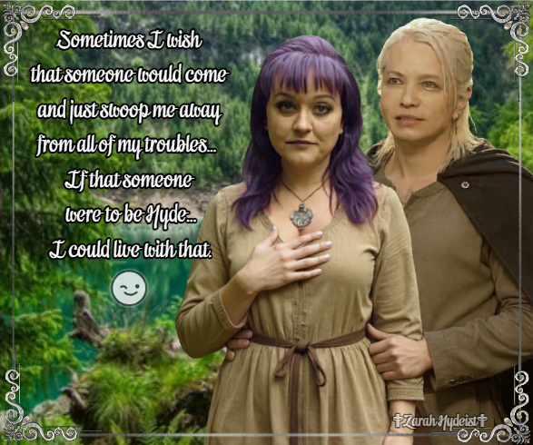 Zarah_hydeist's tweet image. Since Hyde wrote in my birthday mail:
&quot;I want to take you away. Mentally!&quot; - 
I just wanted to say: I am fuckin&apos; ready!
🥰
(Disclaimer for dumbasses: Nothing in this picture is real - except for our faces. The real Hyde has absolutely nothing to do with this post.)