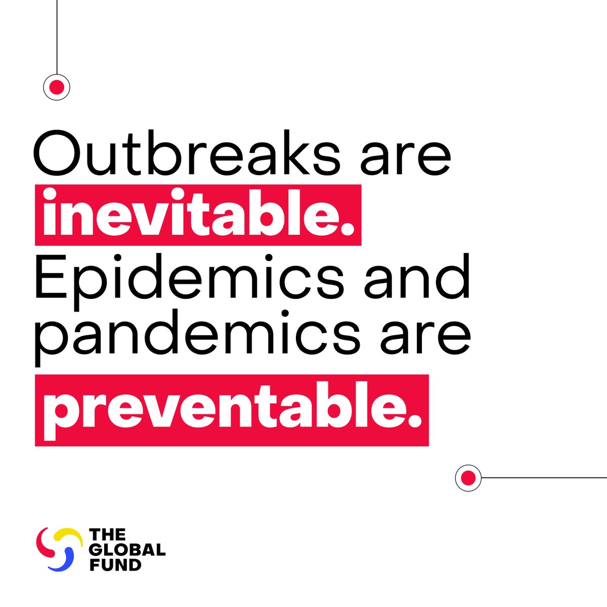 TargetMalaria's tweet image. Outbreaks are inevitable. Epidemics and pandemics are preventable.
The @GlobalFund is investing in health systems and disease surveillance in more than 100 countries to help detect, track and contain new outbreaks around the world.
Discover how the Global Fund partnership stops…