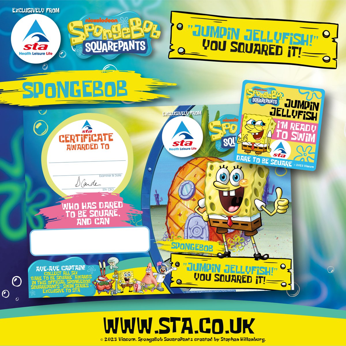 STA_HQ's tweet image. High 5! 🐾 We’ve extended our exclusive partnership with Paramount & Nickelodeon™ for 5 more years!
PAW Patrol & SpongeBob awards have rewarded swimmers since 2023 - and now Dora the Explorer™ is set to join the fun, alongside her new film!
More smiles, more motivation, more…