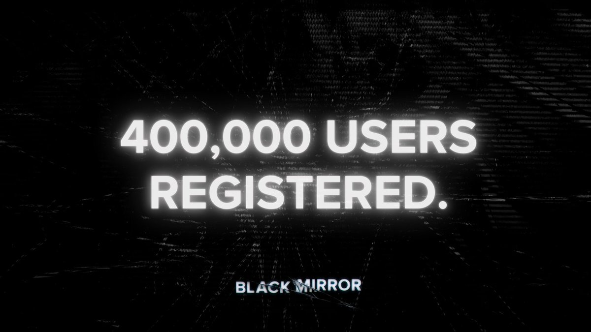 Web3 has talked about onboarding the next million users for years. <a href="/blackmirror_xp/">blackmirror_xp</a> is actually doing it.

400k+ users registrered pre-TGE.
1M+ users incoming.

Progress: [🟩🟩🟩🟩⬜⬜⬜⬜⬜⬜] 40%

Register now: blackmirrorclub.com