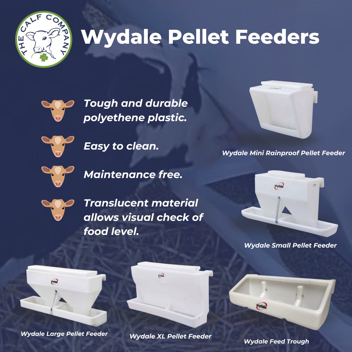 Visit our website to shop Wydale Pellet Feeders, by following this link thecalfcompany.com/product-catego… or contacting us on 01606 869253, sales@thecalfcompany, alternatively drop us a direct message

#thecalfcompany #wydale #wydalepelletfeeders #caringforthenextgeneration #calfrearing