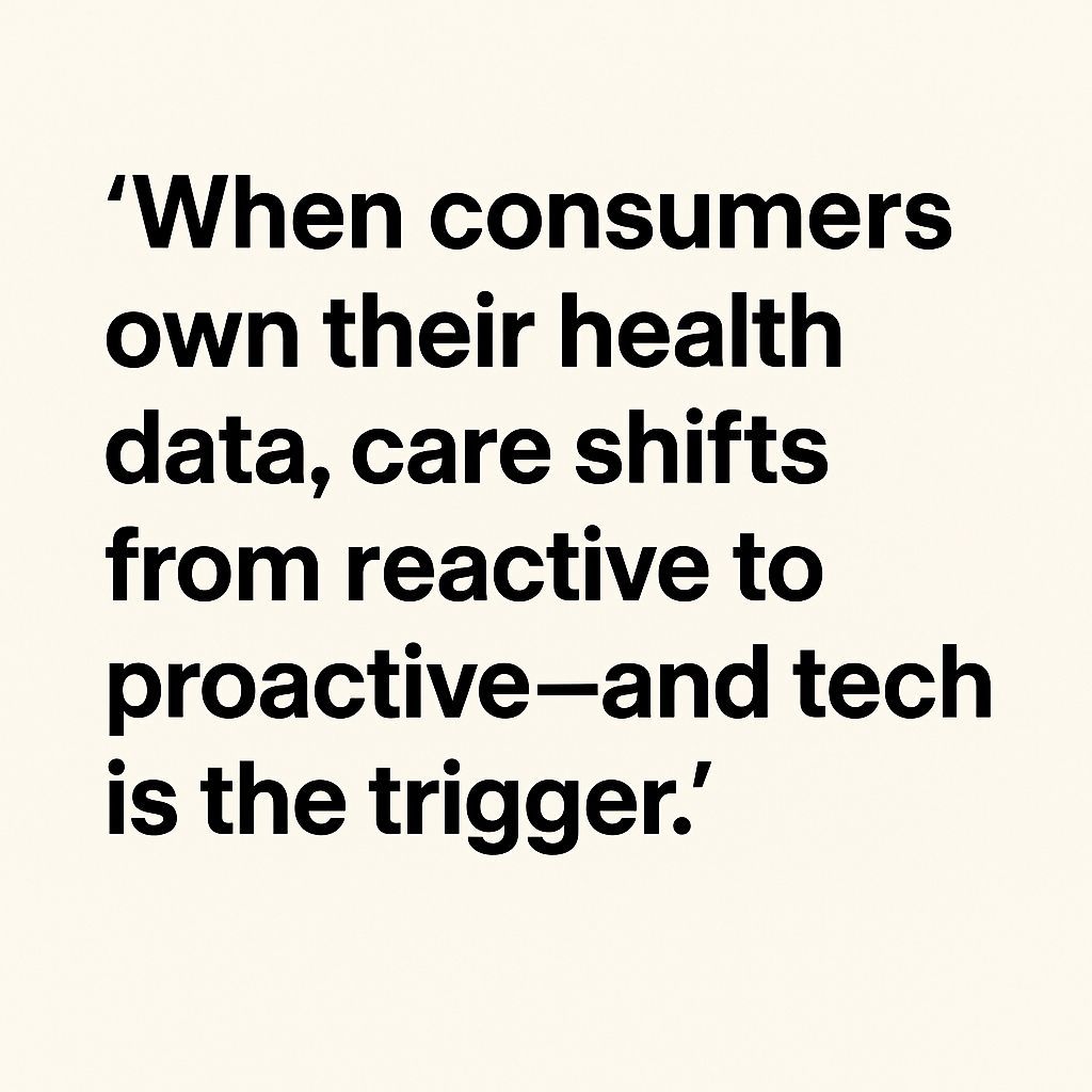 When consumers own their health data, care shifts from reactive to proactive—and tech is the trigger.

More takes at Rewskidotcom.substack.com