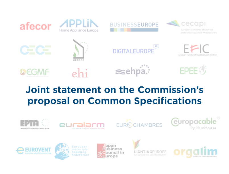 Eurochambres's tweet photo. In a joint statement, Eurochambres urges @EU_Commission to reconsider the approach to #commonspecifications proposed in the IV #Omnibus Simplification package.
The #chambernetwork highlights business support to improve and speed up EU standardisation.
➡️https://t.co/obVyjkRPDp https://t.co/1xwqQg3wMC