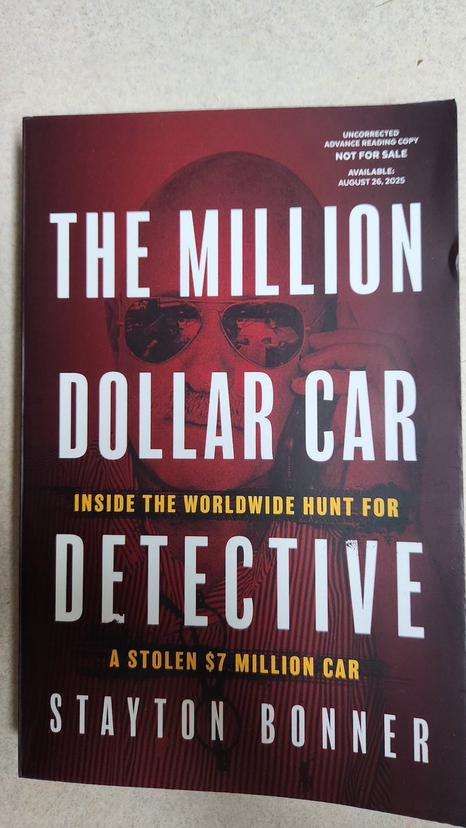 🚗 THE MILLION-DOLLAR CAR DETECTIVE written by <a href="/staytonbonner/">Stayton Bonner</a> published by <a href="/BlackstoneAudio/">Blackstone Publishing</a> out August 26th!! 🚗
PREORDER HERE: a.co/d/5Q2JVh3