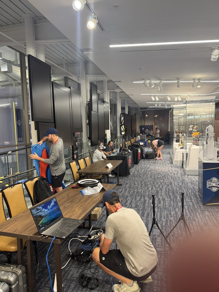 herbvincent's tweet image. Early morning goings on at @SEC Football Media Days.
Digital Drive (no longer Radio Row) … check
SEC This Morning with @PeterBurnsESPN and @ChrisDoering … check