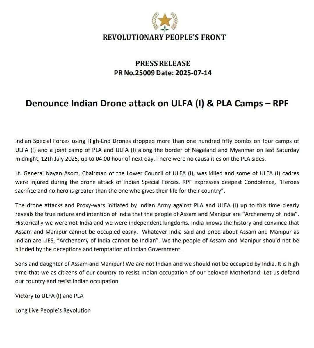 The Revolutionary Meitei Hindus are crying after the Indian Armed Forces gave them the Special Hindu Treatment. #Manipur #MeiteiLiesXposed