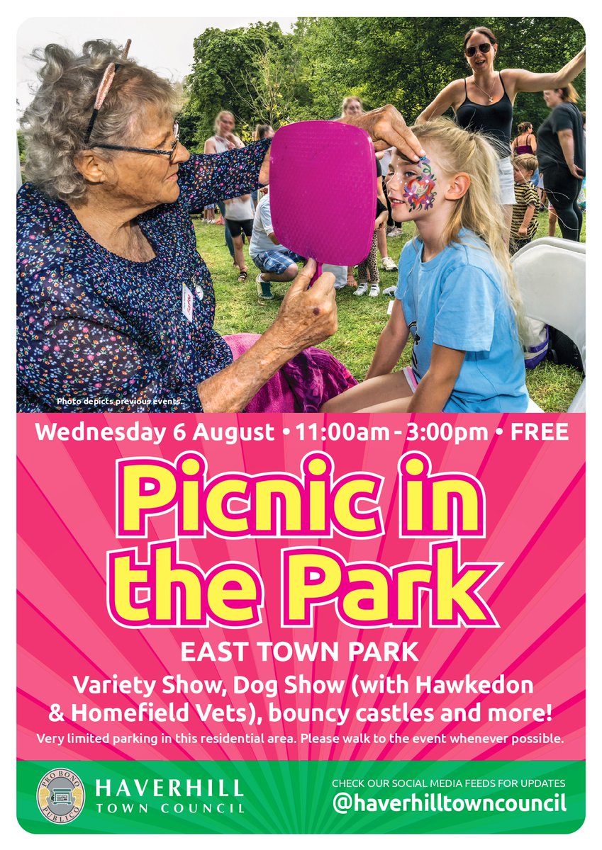 🍰 Picnic in the Park
📆 Wednesday 6 August - 11:00am - 3:00pm
📍 East Town Park

Picnic in the Park is back this August at East Town Park with fun and FREE activities for the whole family!

Find out more below 👇
loom.ly/8XLF5EA