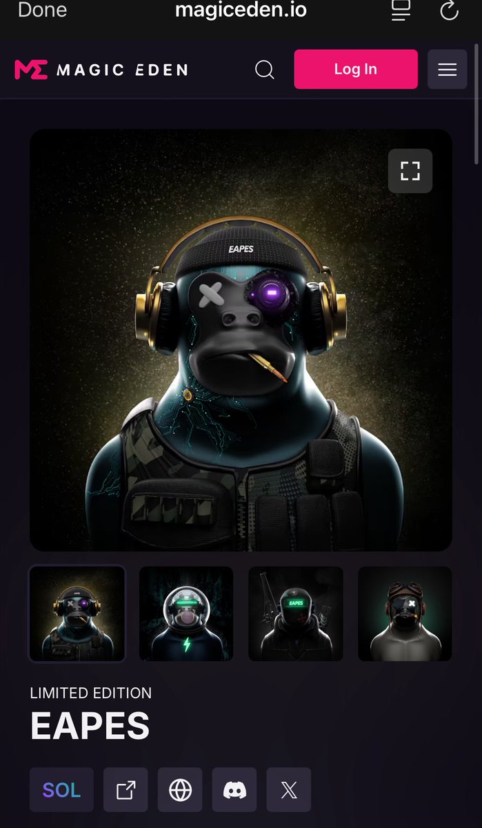 Mints are not in minutes like it used to be but with patience and determination it can be done. 
@Eapes is proving this by getting close to the finish line. 
A bit over 900 mints left on them #Solana collection.
Next time I will bring you an update it will be sold out! Hurry!