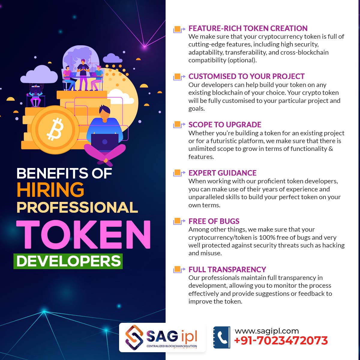 sag_ipl's tweet image. Unlock your crypto's potential; partner with #SAGIPL for professional #TokenCreation – inquire today!
𝐂𝐚𝐥𝐥: +917023472073
𝐖𝐞𝐛𝐬𝐢𝐭𝐞: bit.ly/3DpUZKm
#TokenDevelopment #Blockchain #CryptoNews #CryptoLaunch #BlockchainInnovation #CryptoCommunity #TokenDesign #BTC