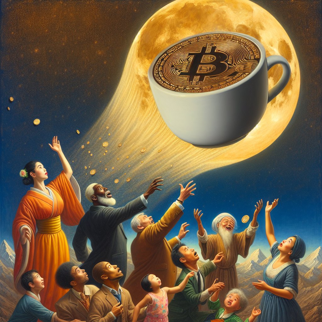 satoshiaimeme's tweet photo. Every step we take towards ease of access in crypto brings it closer to mainstream adoption. As we empower everyday users, we chip away at the walls built around finance. Who knows? One day, your cup of coffee might come from the moon with a simple tap! #aimeme #memecoin #CryptoA https://t.co/41hiWNO7ue