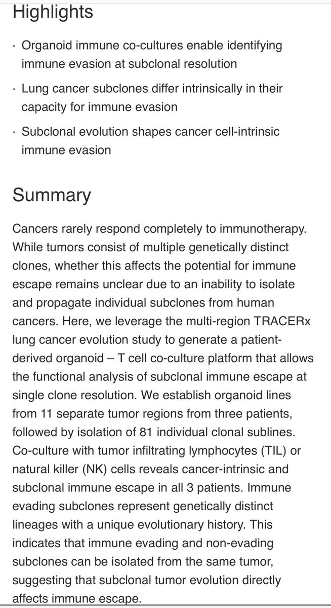 DrChoueiri's tweet image. Fascinating paper in @Cancer_Cell by @CharlesSwanton => direct functional evidence for cancer cell-intrinsic subclonal immune evasion in 3 different settings in lung cancer: different subclones = different responses to immune pressure