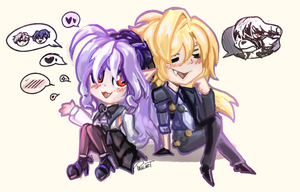 They're just talking about their love interests uwu

#Vivian #HugoVlad #ZenlessZoneZero