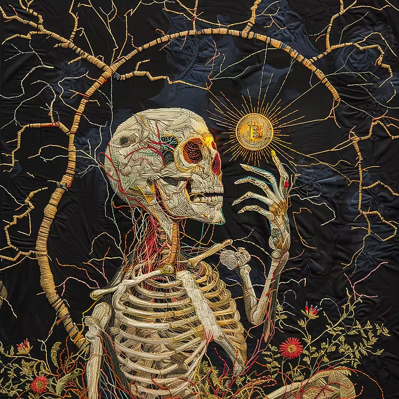 gmDAOscribe's tweet photo. Bitcoin doesn’t forget, that’s why inscriptions matter.

‘Memento Mori’ #121
by @RichardNadler1 https://t.co/JgbhRrFa9I