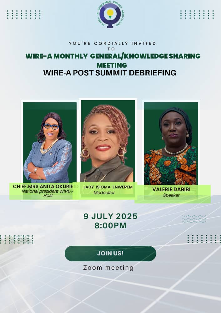 Women In Renewable Energy Association, Nigeria tweet media