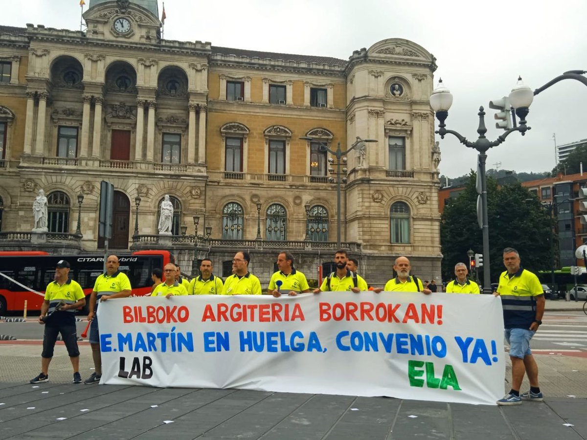 💡 Arranca la huelga en el servicio de alumbrado de Bilbao: contra la precariedad y por un convenio justo 

➡️ Seis días de huelga para este verano con el objetivo de alcanzar un convenio que reparta la riqueza y haga frente a la precariedad. 

🔗 buff.ly/2QLwyYC