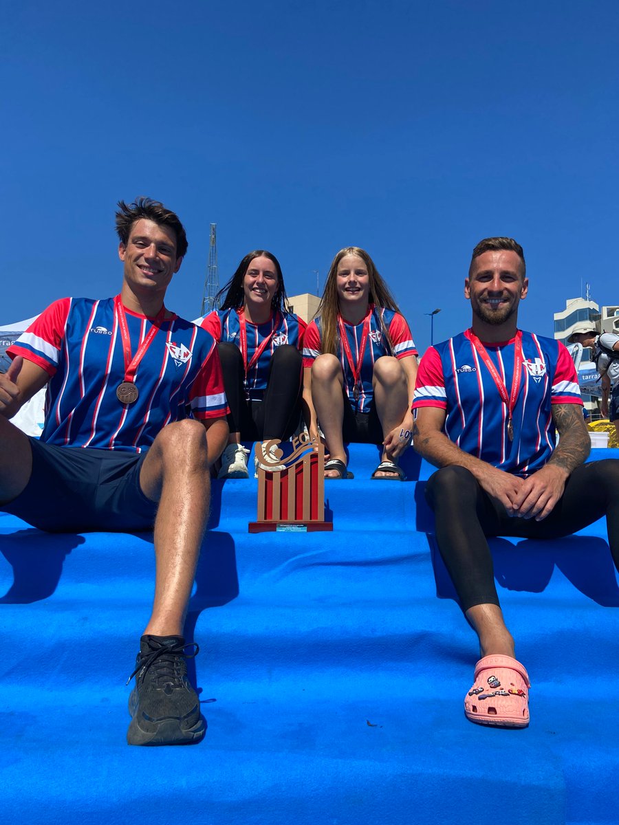 cnmataro's tweet photo. 🌊El Mataró ha aconseguit grans resultats al Campionat de Catalunya d’Aigües Obertes, amb en Willy guanyant la 1a posició, la Victòria assolint la 3a, el 3r lloc als relleus mixtes i, finalment, el club ha quedat 3r en la classificació per equips!🏆

🔗: https://t.co/NqG5qOHKB6 https://t.co/8dXaYmnOB1