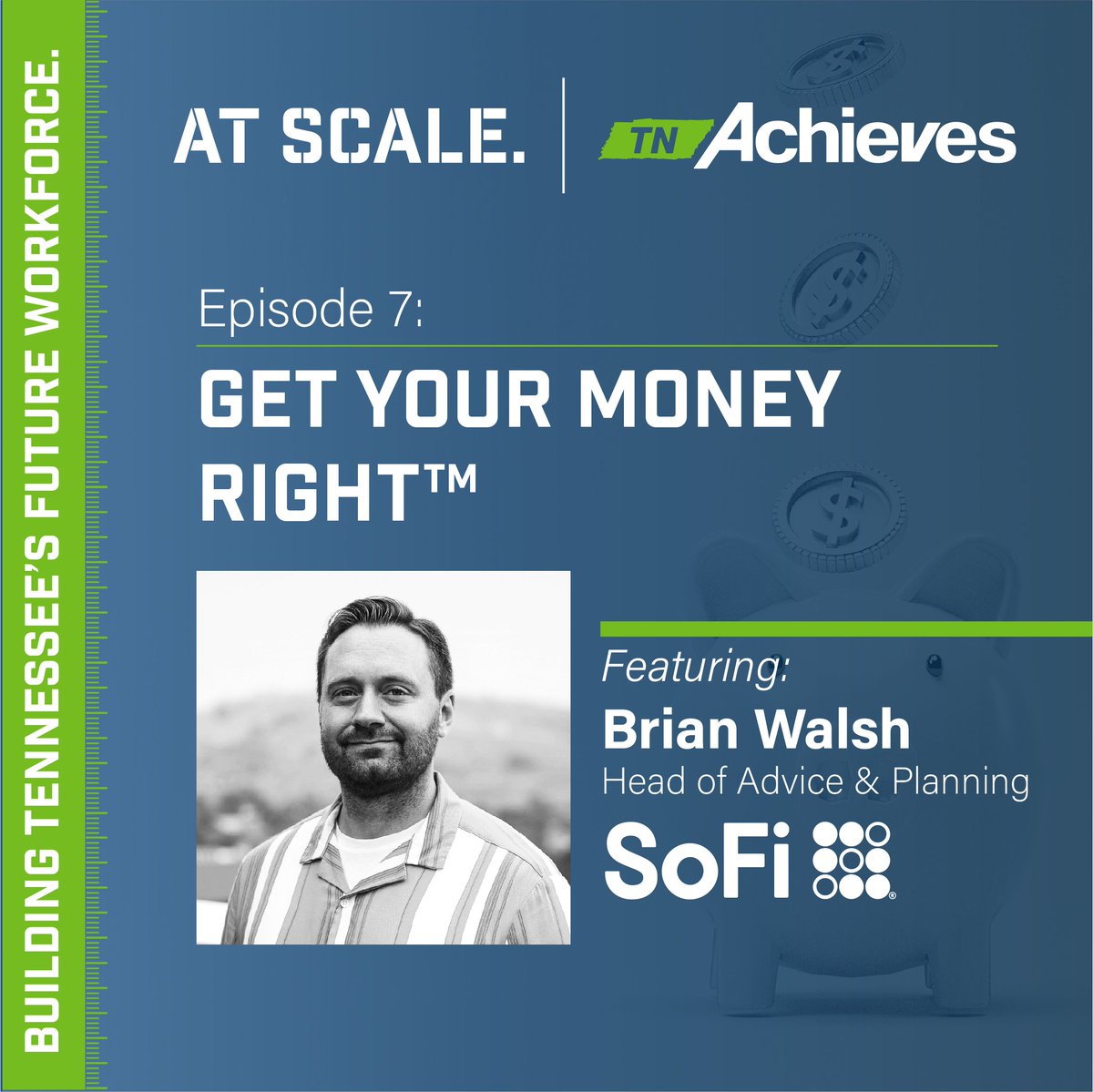 tnAchieves's tweet image. 84.7% of tnAchieves graduates are living and working in Tennessee after they graduate. Part Building Tennessee’s Future Workforce means ensuring students have financial literacy as they begin their careers!
On this episode of "At Scale," @SoFiBrianWalsh, aka Dr. Money, explains…