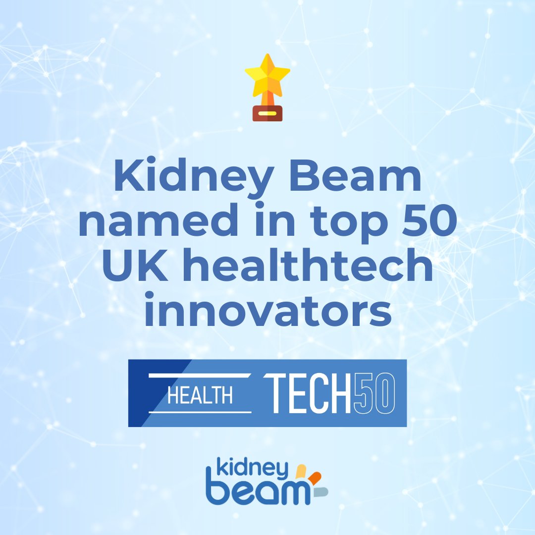 kidneybeam_'s tweet image. We're pleased to reveal that we feature in the @BCloudUK HealthTech 50 innovation ranking for 2025! The list names the 50 most innovative startups, scaleups and established technology firms creating original solutions for healthcare across the UK. kidneybeam.com/blogs/kidney-b…