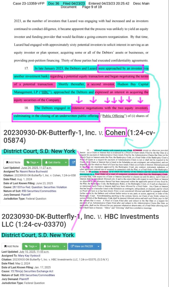 BobbyCat42's tweet image. Whoa I dont think I've seen this before, but going all of the way back to Docket 36, they let the cat out of the bag early on talking about how there were TWO equity investors pre-bankruptcy 👀 (and its the only time two equity investors are mentioned)
In late January 2023 ,BBBY…