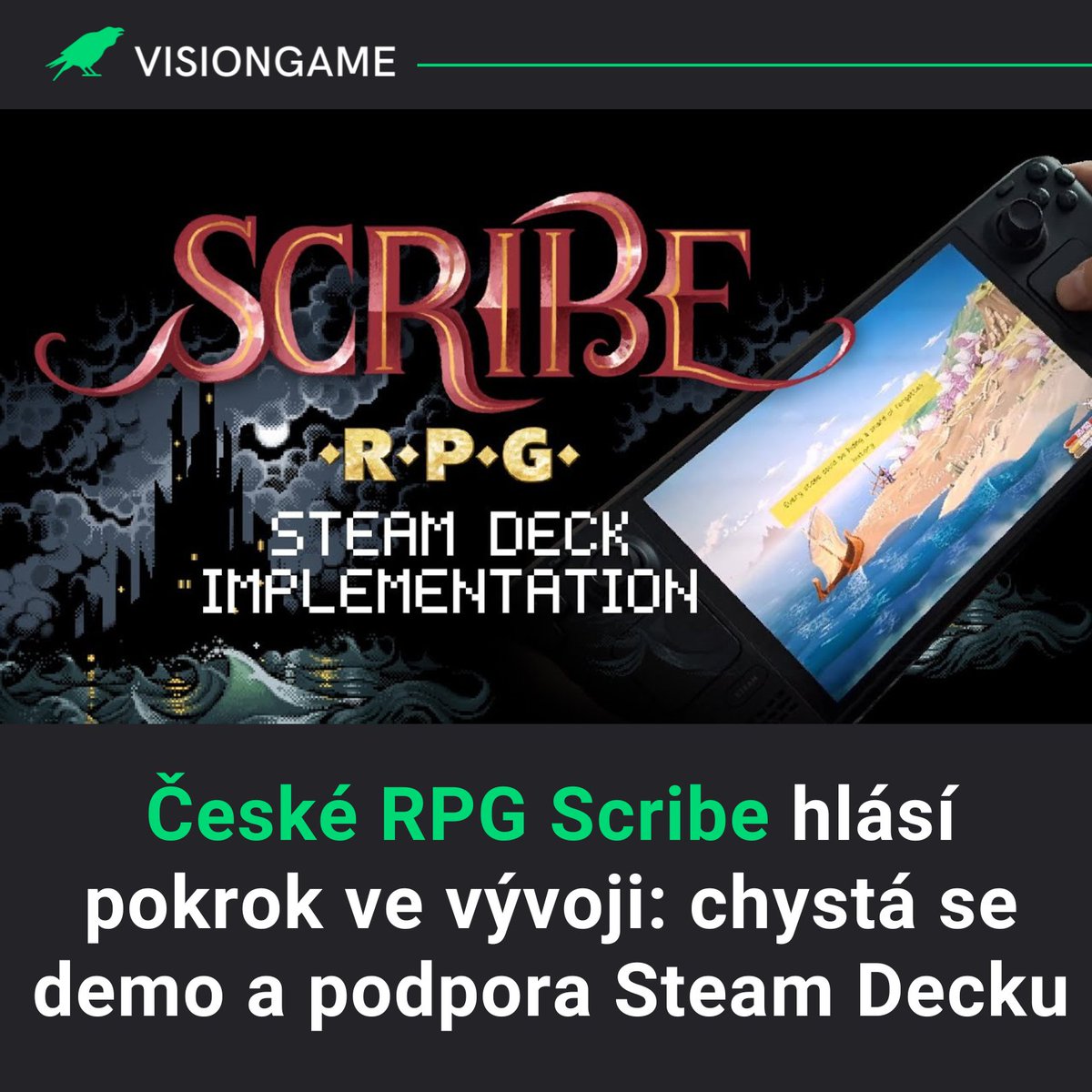 visiongamecz's tweet image. Autoři připravované české hry Scribe RPG se s komunitou podělili o novinky z vývoje a potvrdili, že práce na demu pokračují. V aktuálním update přiznávají, že jsou v klasické fázi vývoje, kdy se intenzivně ladí detaily a opravují chyby. visiongame.cz/ceske-rpg-scri…
