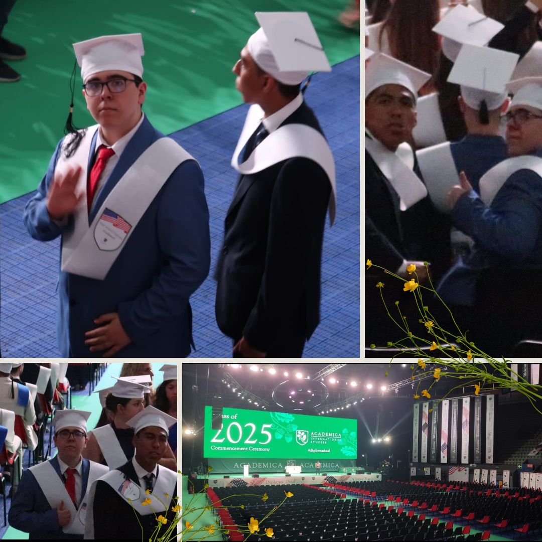 BACHILLERATO DUAL AMERICANO 🇺🇸 Enhorabuena a nuestros cinco alumnos que han trabajado duramente para completar sus estudios sumando a ellos el Diploma Dual con ACADÉMICA International Studies. Algunos de ellos pudieron participar en su fiesta académica para cerrar su formación.