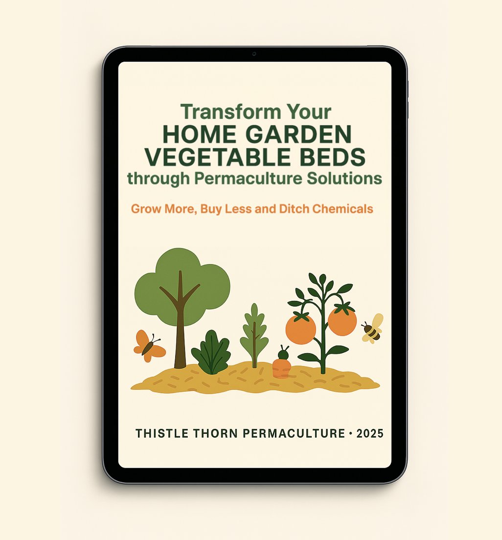 ThistleThorn_TT's tweet image. Are you ready to transform your vegetable beds into productive, low-maintenance ecosystems?
Our step-by-step guide shows you exactly how to do it.
Practical, proven, real-world permaculture.
30 pages. Instant Access. Lifetime Use. Cost less than one bag of fertilizer. 👇…