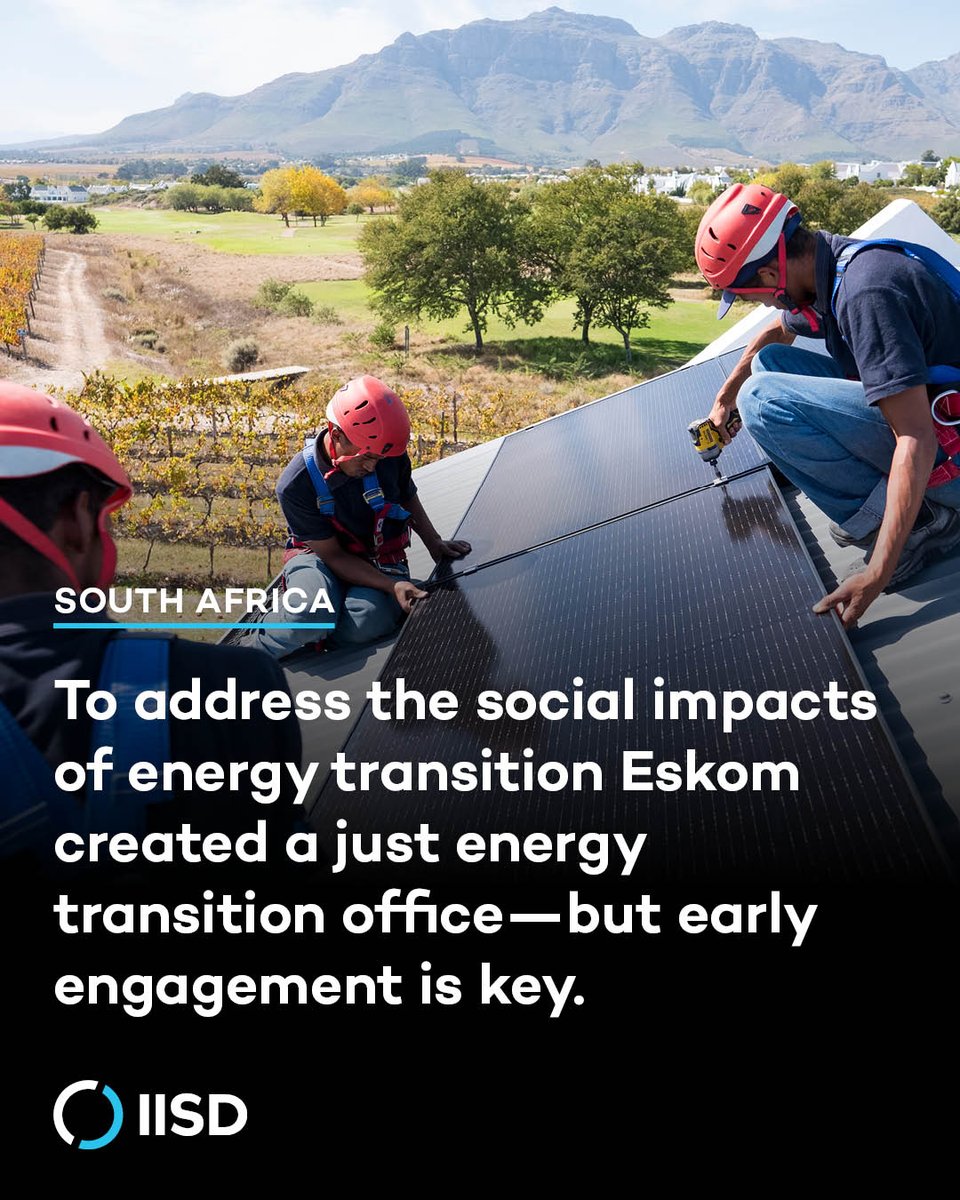IISD_Energy's tweet image. State power companies control an estimated 50% of 🌎 power generation capacity. 
 
New research explores how companies in 🇿🇦, 🇮🇳, 🇻🇳, &amp;amp; 🇮🇩 are advancing decarbonization with lessons learned on just transition, grid integration, &amp;amp; more. 
 
🆕 Report: iisd.org/publications/r…