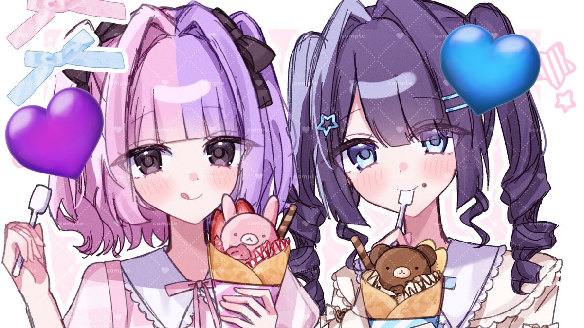 Z1Nl4's tweet image. 描き合いです！ありがとうございました！🎀