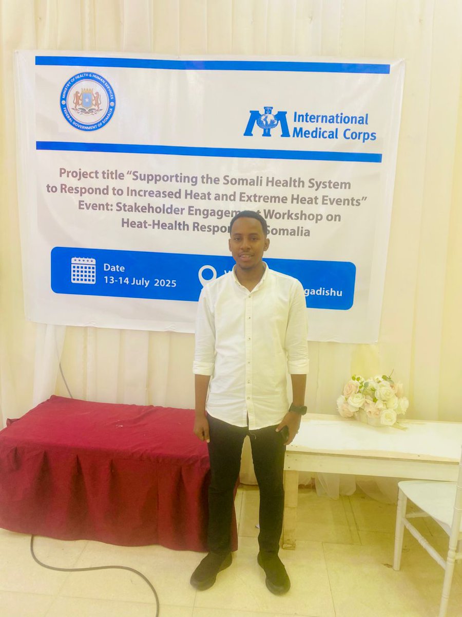 Sasdosom's tweet image. #SASDOSOM joined the Stakeholder Engagement Workshop on Heat-Health Response in 🇸🇴 #Mogadishu (13–14 July 2025), under the project: “Supporting the Somali Health System to Respond to Extreme Heat Events.”

Thanks to @IMC_Worldwide for the support! 🌡️☀️

#HeatHealth #SASDO