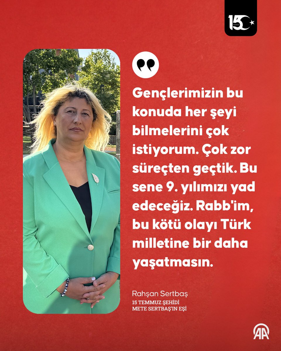 Fetullahçı Terör Örgütü'nün 15 Temmuz 2016'daki darbe girişimi sırasında şehit olan Üsküdar Acıbadem Mahallesi Muhtarı Mete Sertbaş'ın eşi Rahşan Sertbaş, hayatını 2 çocuğuna adayarak acısını dindirmeye çalışıyor v.aa.com.tr/3630237
